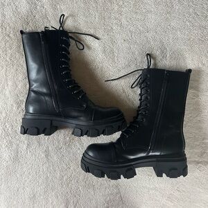 Dream Pairs Black Combat Boots